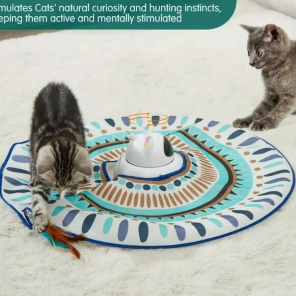 Best cat toy ever for both young and older cats! Cat Laser Toy Automatic, 4 In 1 - Picture 4 of 8